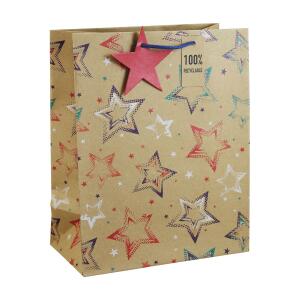 Clairefontaine Clairefontaine 30603-2C – Sterne, Kraftpapier, groß, 26,5 x 14 x 33 cm