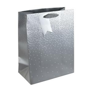 Clairefontaine Clairefontaine 30864-2C – Sternenregen, silberfarbener Boden, große Tasche, 26,5 x 14 x 33 cm