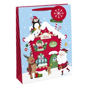 Clairefontaine Clairefontaine X-31211-2C Weihnachts-Chalet, große Tasche, 26,5 x 14 x 33 cm