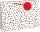 Clairefontaine Punkte Tasche  37,3x11,8x27,5