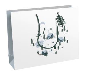 Clairefontaine Eurowrap Clairefontaine X-30921-6C – Winter, Einkaufstasche, 37,3 x 11,8 x 27,5 cm