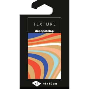 Clairefontaine décopatch TD867C - 1 Bogen 40x60cm décopatch-Papier Motiv Texture, Wellen