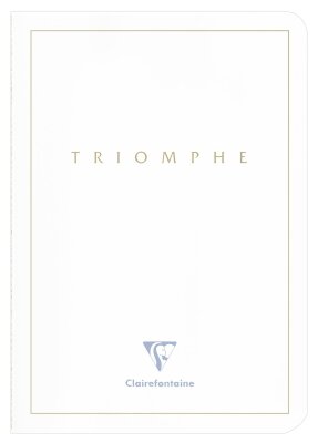 Clairefontaine Clairefontaine Triomphe GOLD 36120C Notizbuch, A5, 14,8 x 21 cm, 96 weiße Seiten, 90 g Papier mit goldfarbener Beschriftung