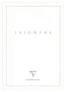 Clairefontaine Clairefontaine Triomphe GOLD 36126C Notizbuch, A5, 14,8 x 21 cm, liniert, 96 Seiten, Weiß, 90 g