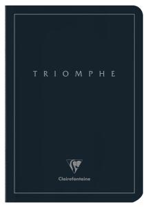 Clairefontaine Clairefontaine 37120C Collection Triomphe PLATINUM Un Notizbuch, A5, 14,8 x 21 cm, 96 Seiten, elfenbeinfarbenes Papier, 90 g, Einband mit mattem Film, mit silberfarbener Beschriftung
