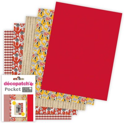 Clairefontaine Décopatch DP027C - Packung Déco Pocket No.27, für alle Oberflächen, 1 Pack