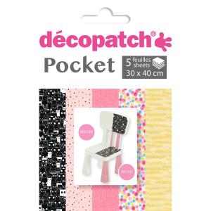 Clairefontaine Décopatch DP029C - Packung Déco Pocket No.29, für alle Oberflächen, 1 Pack