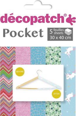 Clairefontaine Décopatch DP030C - Packung Déco Pocket No.30, für alle Oberflächen, 1 Pack