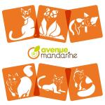Clairefontaine Avenue Mandarine - Schablonen, PO009C, Grün