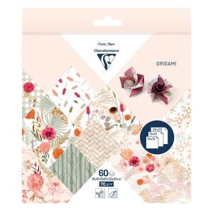 Clairefontaine ORIGAMI 60Bl 3Formate Trockenblumen