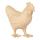Clairefontaine Décopatch SA228C - Figur aus Pappmaché, Huhn, 18x8,5x19 cm, 1 Stück