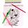 Clairefontaine Ast4 Idefix Ausmalblock 20x21 cm