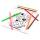 Clairefontaine Ast4 Idefix Ausmalblock 20x21 cm