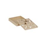 Clairefontaine Décopatch BT075C - Schachtel aus Pappmaché, Pflanze quadratisch 17x17x3cm, ideal für die Deko zu Hause, 1 Stück