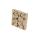 Clairefontaine Décopatch BT075C - Schachtel aus Pappmaché, Pflanze quadratisch 17x17x3cm, ideal für die Deko zu Hause, 1 Stück