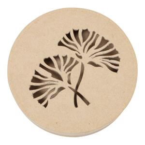 Clairefontaine Décopatch BT076C - Schachtel aus Pappmaché, Pflanze rund 15x15x3cm, ideal für die Deko zu Hause, 1 Stück