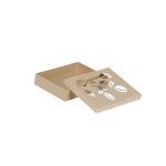 Clairefontaine Décopatch BT077C - Schachtel aus Pappmaché, Pflanze rechteckig 15x12x3cm, ideal für die Deko zu Hause, 1 Stück