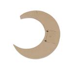Clairefontaine Décopatch HD078C - Großer Mond aus Pappmaché, zum Aufhängen 34x5x35cm, 1 Stück