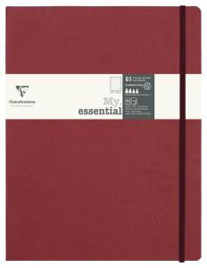 Clairefontaine Clairefontaine My.Essential 794432C Notizbuch B5, 192 Seiten, nummerierte Seiten, elfenbeinfarben, 90 g, Einband aus Leder