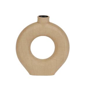 Clairefontaine Décopatch HD071C - Vase aus Pappmaché, Ring, 21x21x23 cm, ideal für die Deko zu Hause, 1 Stück