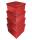 Clairefontaine Clairefontaine X-31046-BXC – Set mit 4 Schachteln, quadratisch, glitzernd, Rot