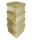 Clairefontaine Clairefontaine X-31052-BXC – Set mit 4 Schachteln, quadratisch, glitzernd, goldfarben
