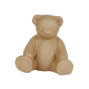 Clairefontaine Décopatch LA025C - Figur aus Pappmaché, kleiner Bär, 38x30x35 cm, 1 Stück