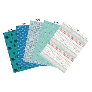 Clairefontaine Décopatch MP011C Decopatch-Papier, blau, 30 x 40 cm