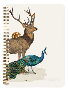 Clairefontaine Animalis Spiralbuch A5 74Bl lin st