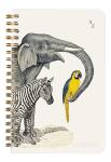 Clairefontaine Animal Spiraladressb 11x17 50Bl lin