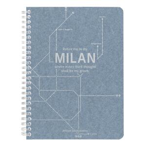 Clairefontaine Jeans, Spiralheft A5 74Bl lin+Rd st