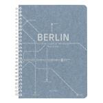 Clairefontaine Jeans, Spiralheft A5 74Bl lin+Rd st
