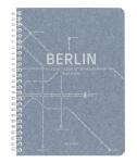 Clairefontaine Jeans, Spiralheft A5 74Bl lin+Rd st