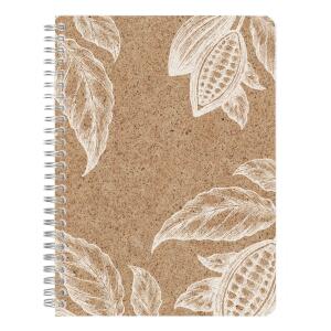 Clairefontaine Cocoa, Spiralheft A5 74Bl lin+Rd st