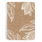 Clairefontaine Cocoa, Spiralheft A5 74Bl lin+Rd st