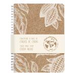 Clairefontaine Cocoa, Spiralheft A5 74Bl lin+Rd st