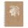 Clairefontaine Cocoa, Spiralheft A5 74Bl lin+Rd st