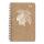 Clairefontaine Cocoa Spiraladressb 11x17 50Bl lin