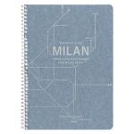 Clairefontaine Jeans, Spiralheft A4 74Bl lin+Rd st
