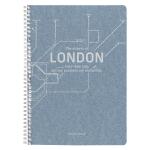 Clairefontaine Jeans, Spiralheft A4 74Bl lin+Rd st