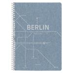 Clairefontaine Jeans, Spiralheft A4 74Bl lin+Rd st