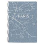 Clairefontaine Jeans, Spiralheft A4 74Bl lin+Rd st