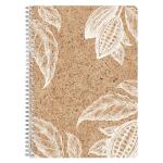 Clairefontaine Cocoa, Spiralheft A4 74Bl lin+Rd st