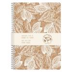 Clairefontaine Cocoa, Spiralheft A4 74Bl lin+Rd st
