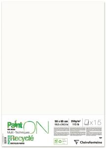 Clairefontaine PaintON RC Pkg 15Bl 50x65cm w 250g