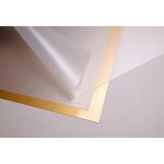 Clairefontaine 10Bl PP transparent  50x70cm gold
