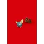 Clairefontaine Décopatch NO045C - Tannenbaumkugel aus Pappmaché, Einhorn zum Aufhängen 11cm, 1 Stück