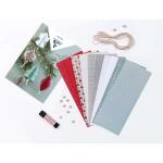 Clairefontaine Clairefontaine 97709C - Set Dekoration, Weihnachten Cozy, 10 Weihnachtskugeln aus Papier 20,5x1 ,5x30cm