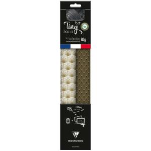 Clairefontaine TinyR 2Rl 5x0,35+Band kraft gd/sw
