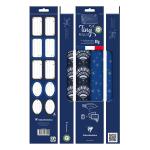 Clairefontaine TinyR 2Rl 5x0,35+Band kraft bl/gd